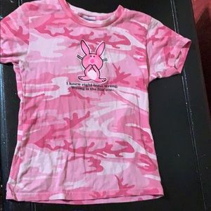 Pink bunny shirt